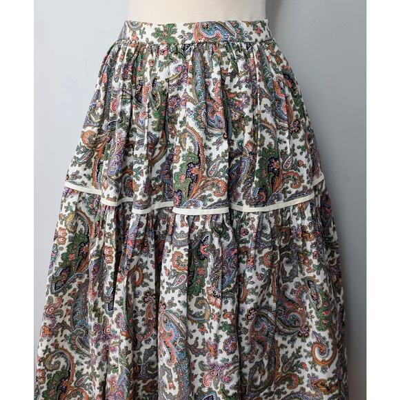 70s Paisley Circle Skirt - Picture 5 of 6